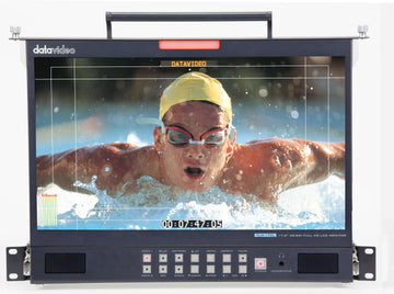 DATAVIDEO TLM-170LM 17.3" 3G-SDI FULL HD LCD Monitor - 1U Foldable Rackmount Tray Unit