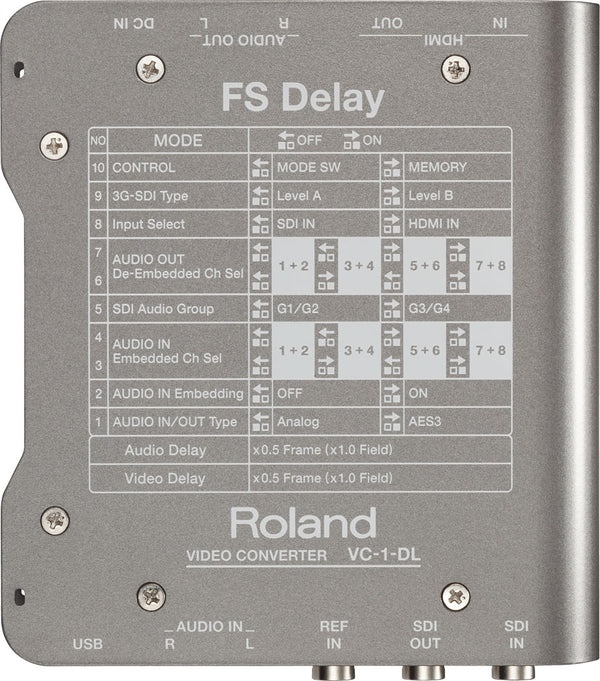 ROLAND VC-1-DL Bi-directional SDI/HDMI Converter with Delay and Frame Sync