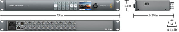 BLACKMAGIC VHUBSMART6G1212 Smart Videohub 12 x 12