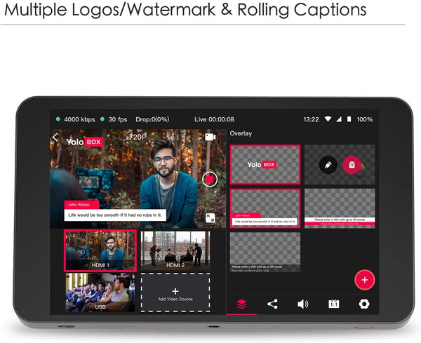 YOLOLIV YoloBox Portlable Livestream Studio