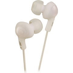 JVC HAFX5W Gummy Plus In- Ear Headphones - White