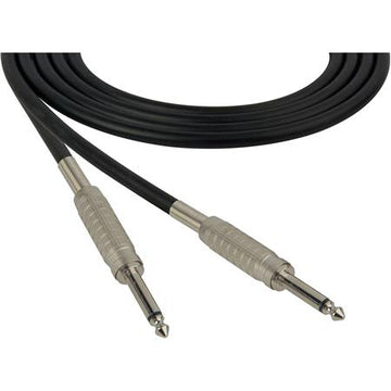 SESCOM SC100SS Audio Cable Canare Star-Quad 1/4 TS Mono Male to 1/4 TS Mono Male Black - 100 Foot
