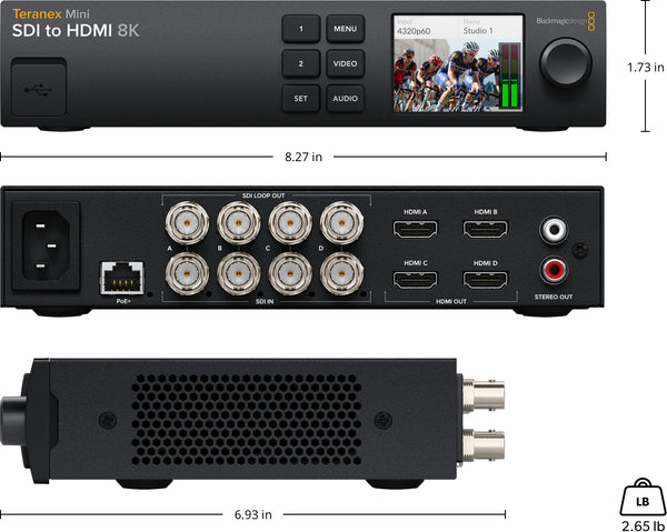 BLACKMAGIC CONVN8TRM-AA-SDIH Teranex Mini SDI to HDMI 8K