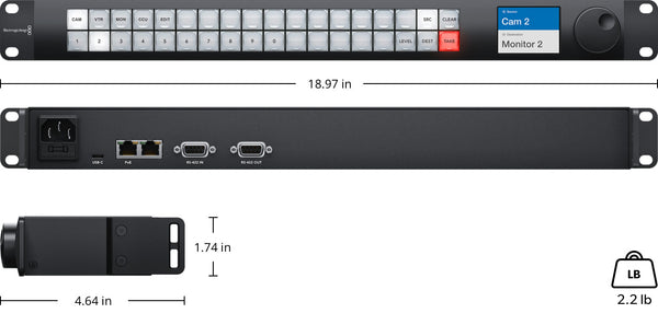 BLACKMAGIC VHUB-WMSTRCRL-PRO Videohub Master Control Pro