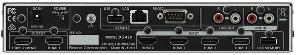 ROLAND XS-42H 4-in x 2-out Multi-Format AV Matrix Switcher